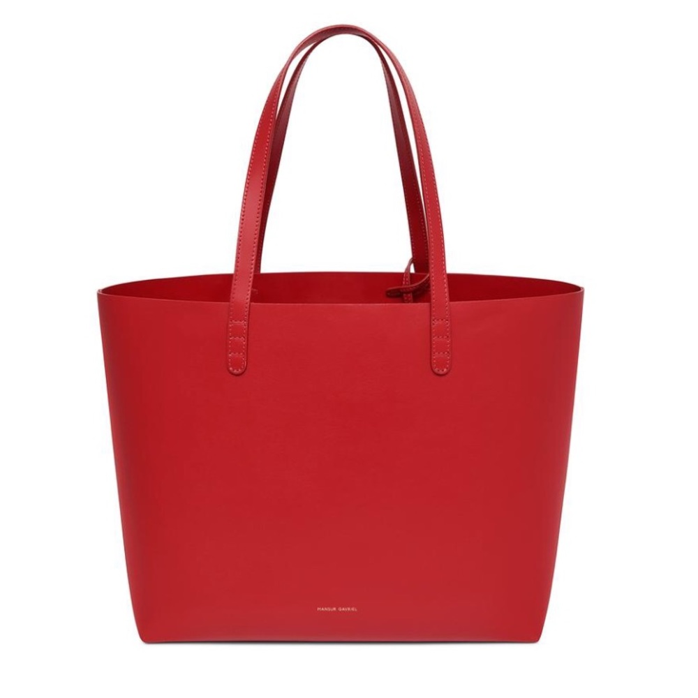 Mansur Gavriel red large tote in Flamma